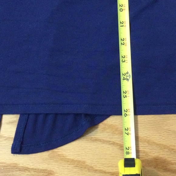 M By Johnny royal blue short sleeve open face wrap - Picture 11 of 12